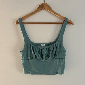Aritzia Wilfred Orbit Tank in Yucca Green